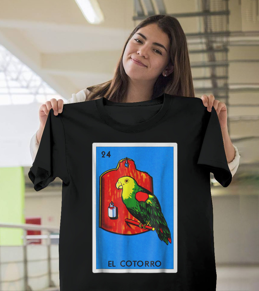 Loteria El Cotorro 24 Classic Version Parrot Card Game T-Shirt