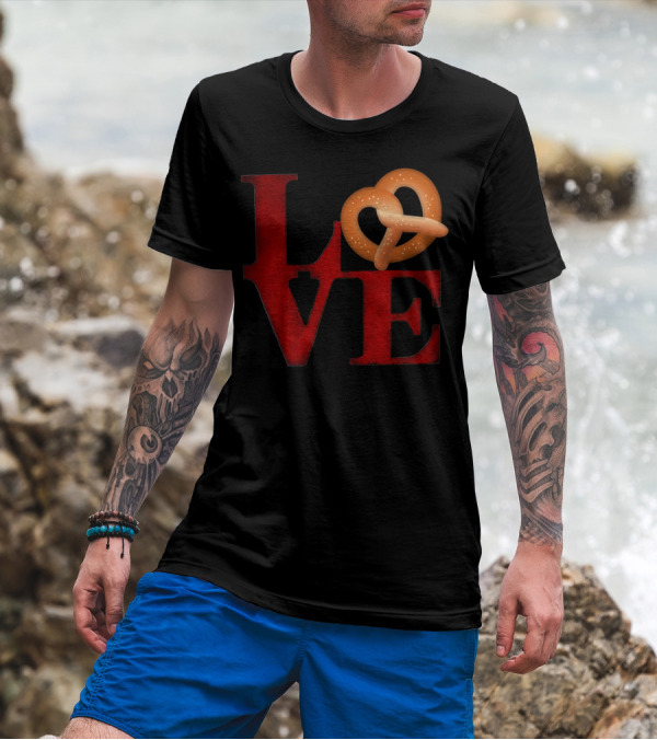Love Pretzel Philly Emoji Nostalgic T-Shirt