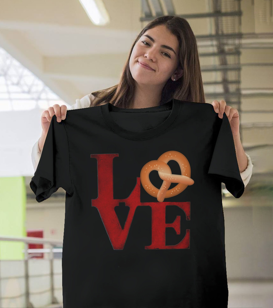 Love Pretzel Philly Emoji Nostalgic T-Shirt