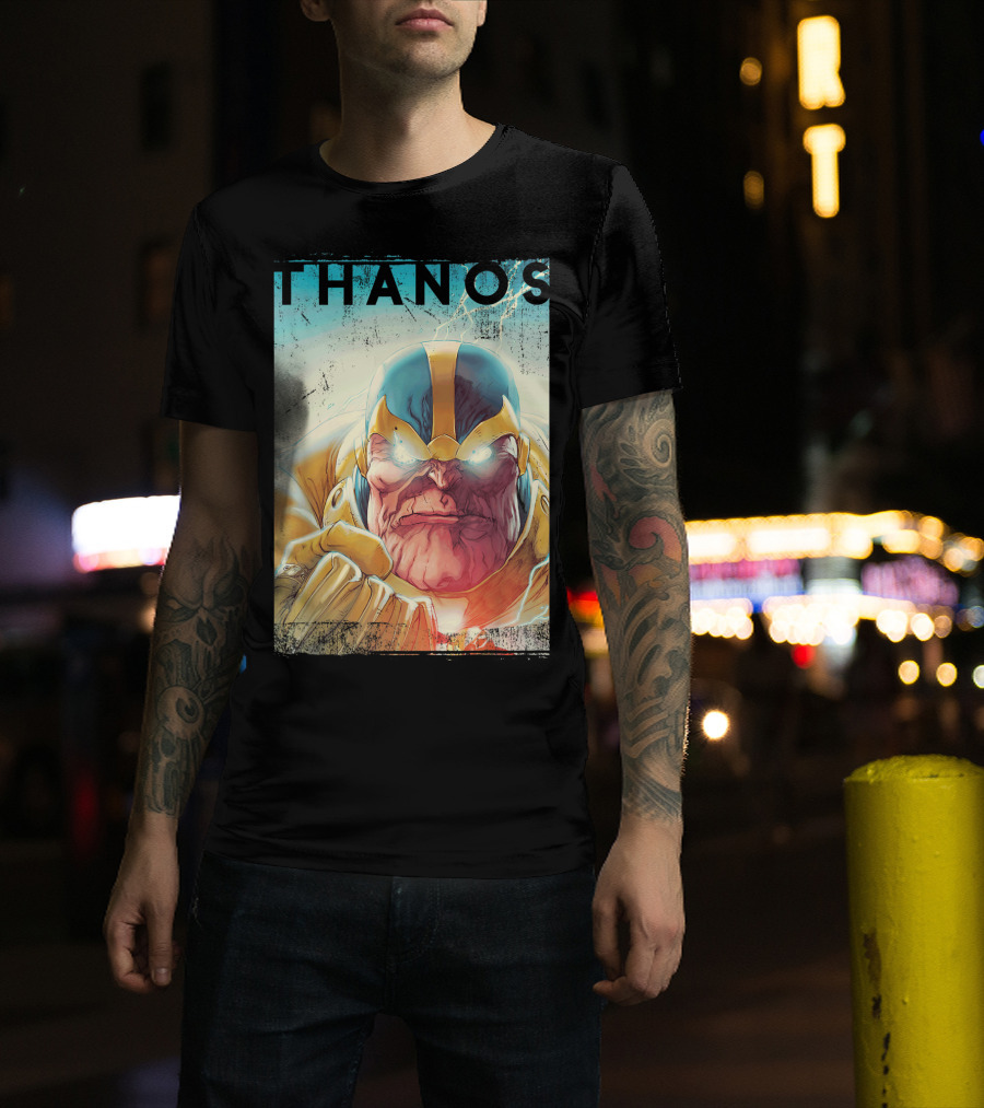 Marvel Thanos Vintage Iconic Character Close-Up T-Shirt