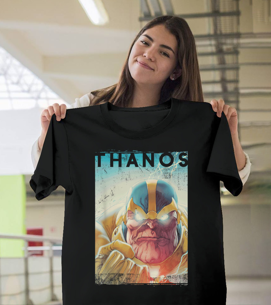 Marvel Thanos Vintage Iconic Character Close-Up T-Shirt