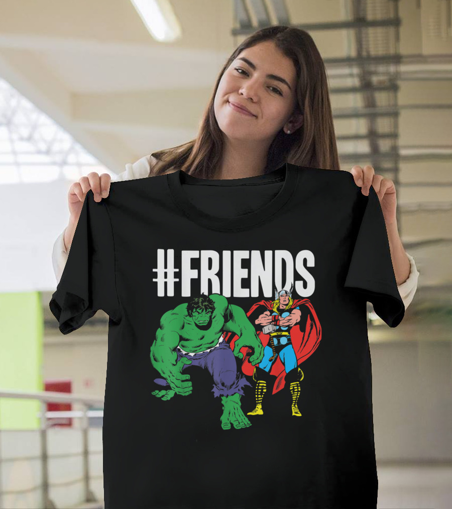 Marvel Thor Hulk #Friends T-Shirt