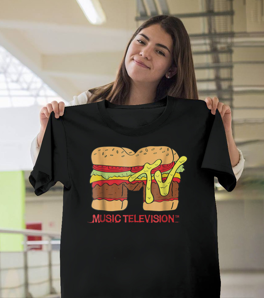 MTV Classic Hamburger Music Television T-Shirt