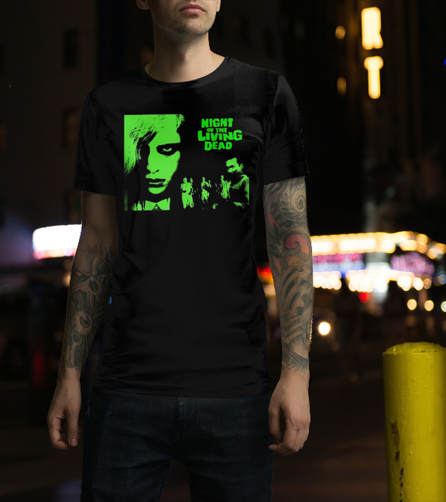 Night Of The Living Dead Vintage Classic Zombie Horror Movie T-Shirt