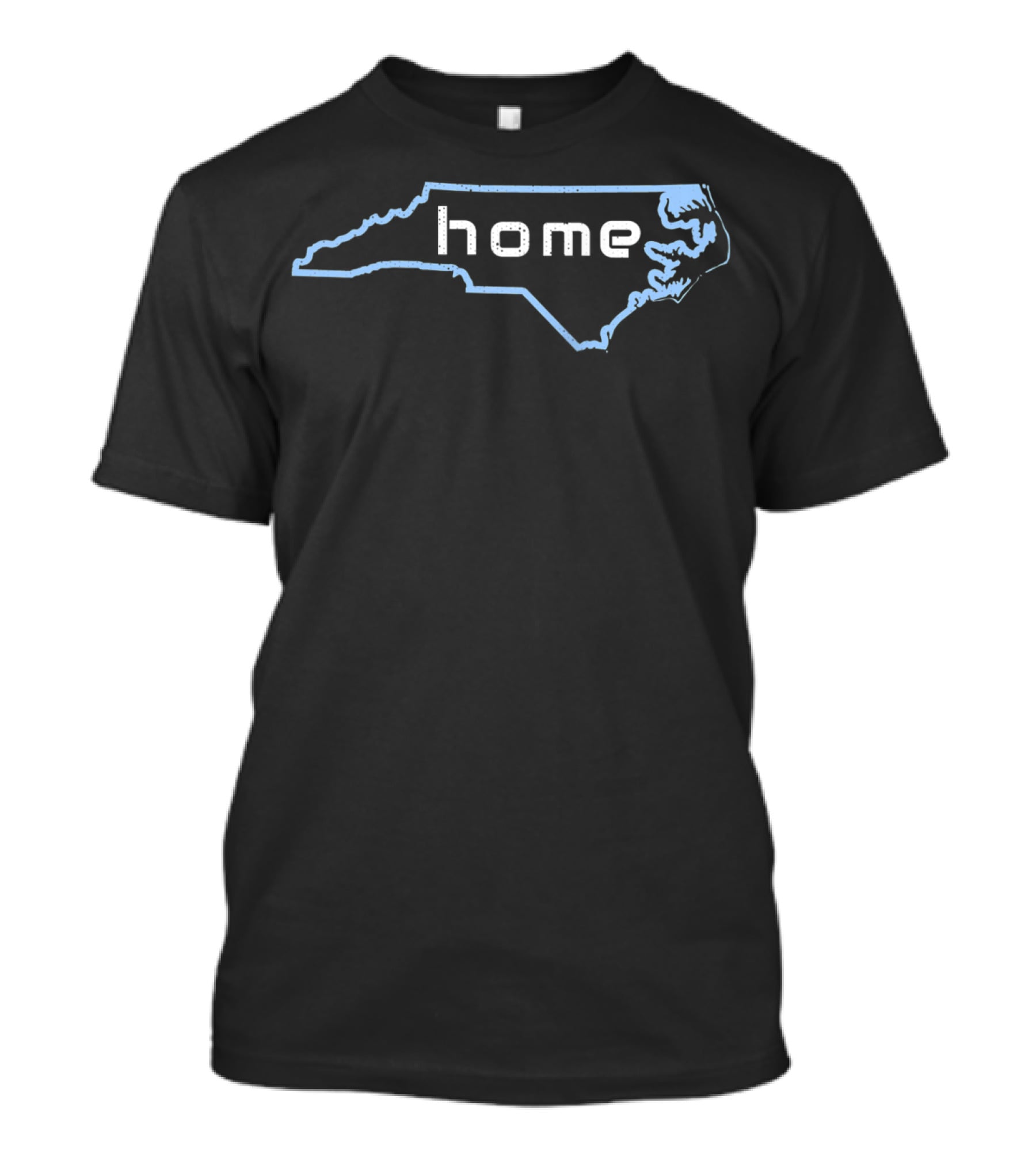 North Carolina Home Outline Blue T-Shirt