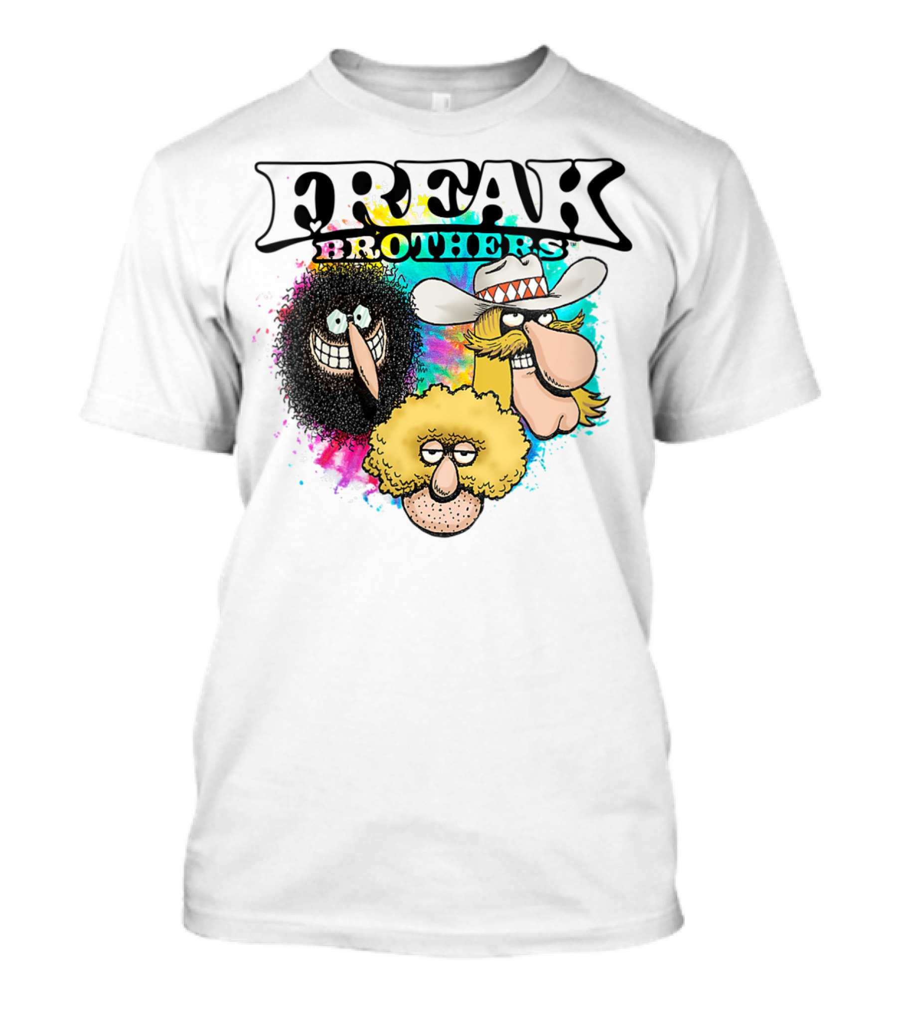 Freak Brothers Colorful Trio Faces T-Shirt