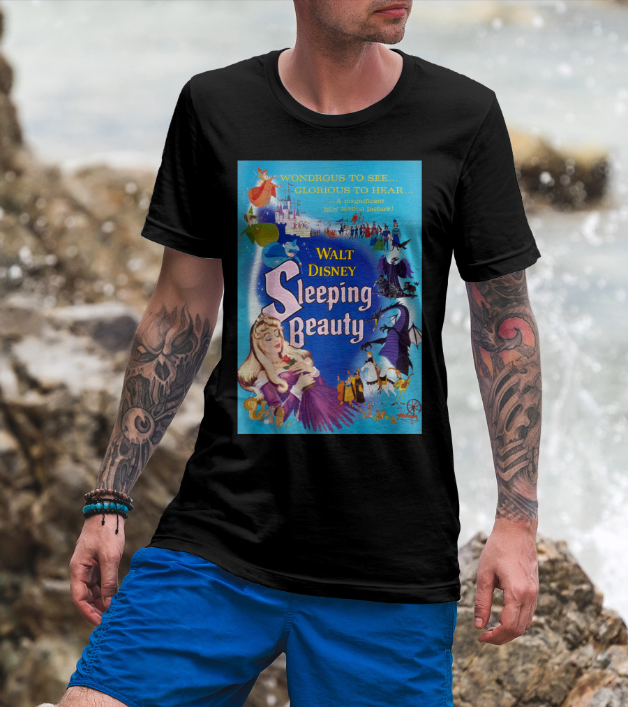 Walt Disney Sleeping Beauty Wondrous To See Glorious To Hear Motion Picture T-Shirt