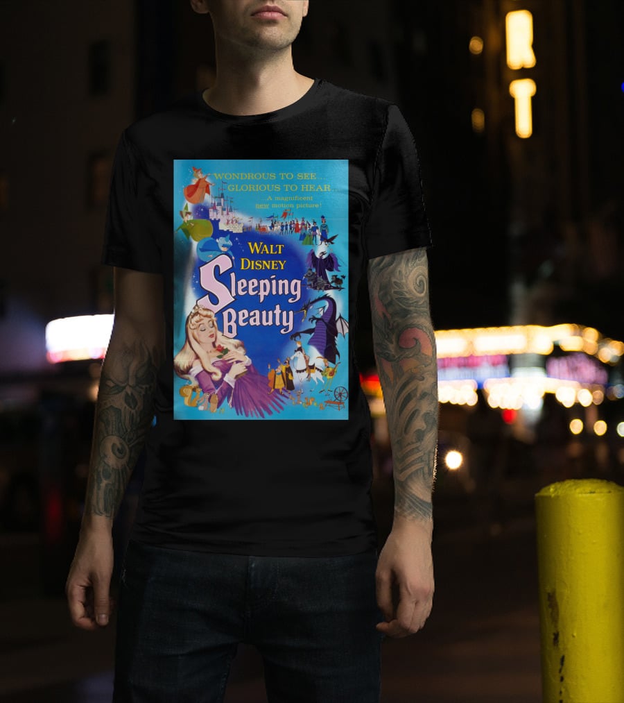 Walt Disney Sleeping Beauty Wondrous To See Glorious To Hear Motion Picture T-Shirt