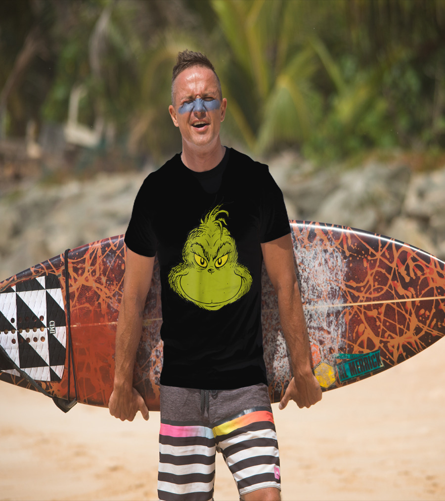 Dr Seuss Grinch Classic Face T-Shirt