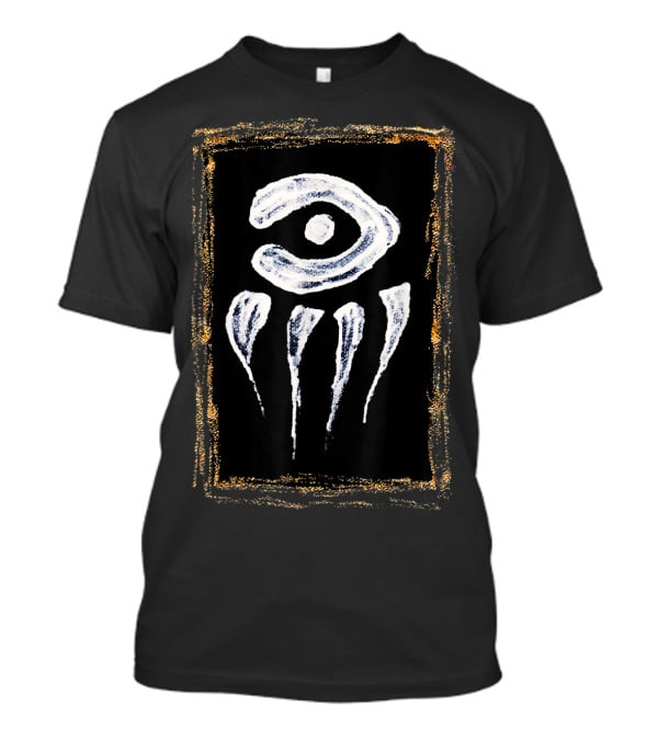 Faux Glitter Patch Classicfit Abstract Eye Symbol By Kimberly T-Shirt