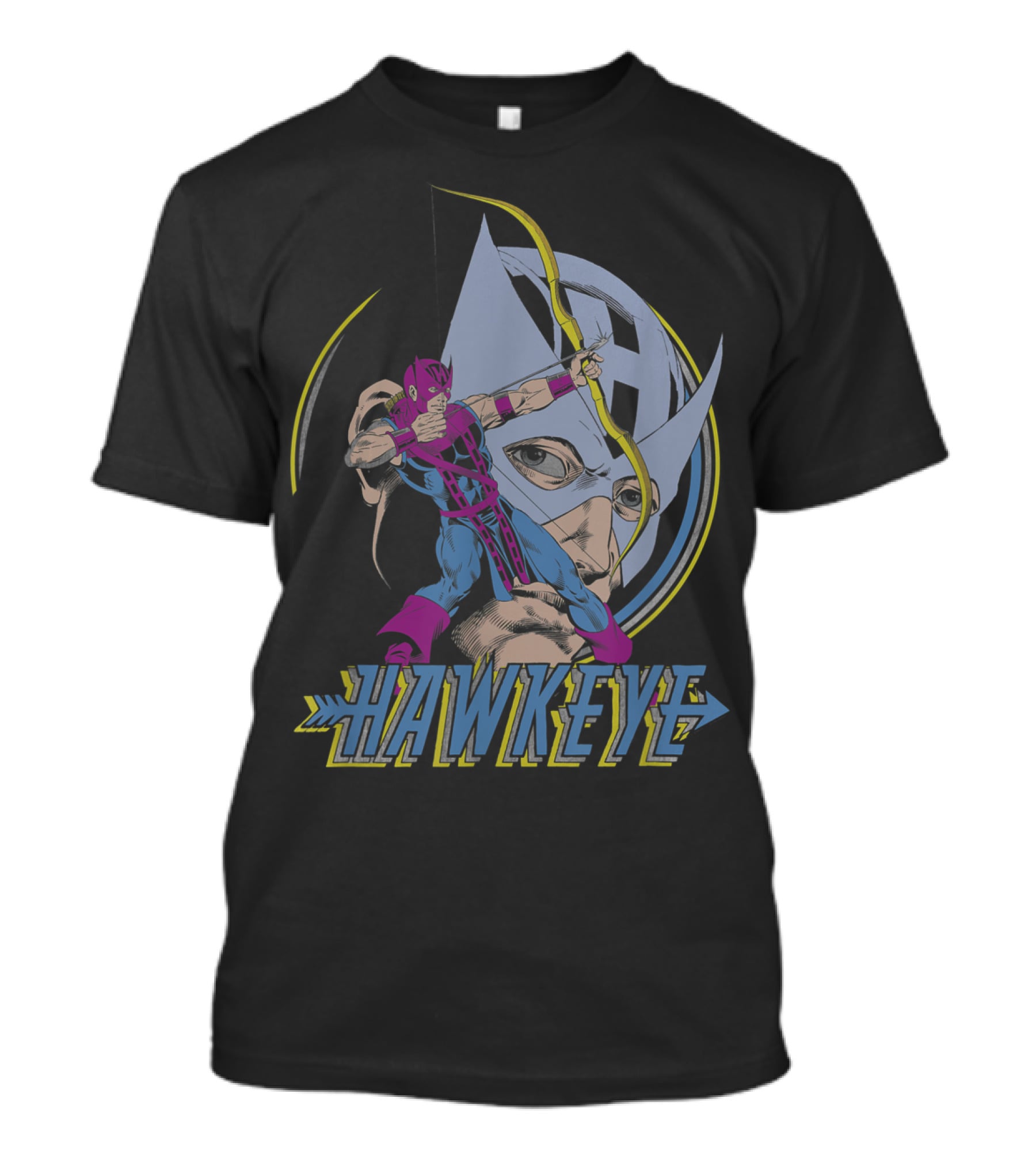 Hawkeye Ready Aim Fire Classic Marvel Archery Action T-Shirt