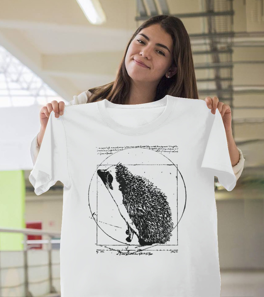 Vitruvian Hedgehog Vintage T-Shirt