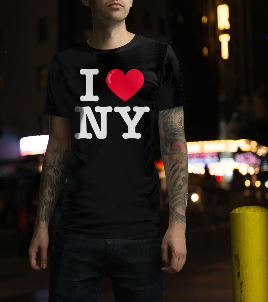 I Heart NY Classic Typewriter Font T-Shirt