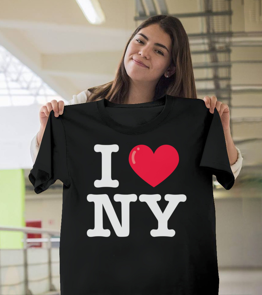 I Heart NY Classic Typewriter Font T-Shirt