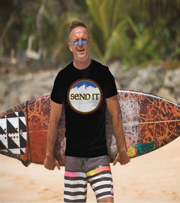 Send It Natty Mountains Party T-Shirt