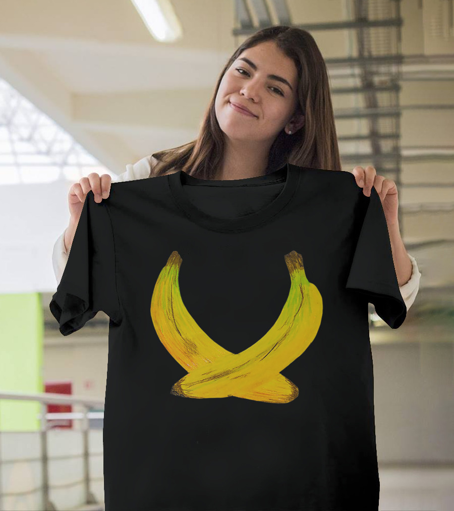 Bananas Yellow Crossed Fruits T-Shirt