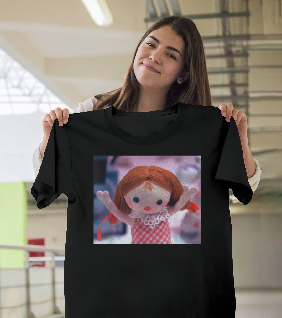 Cute Rag Doll with Red Hair and Island Vibes T-Shirt