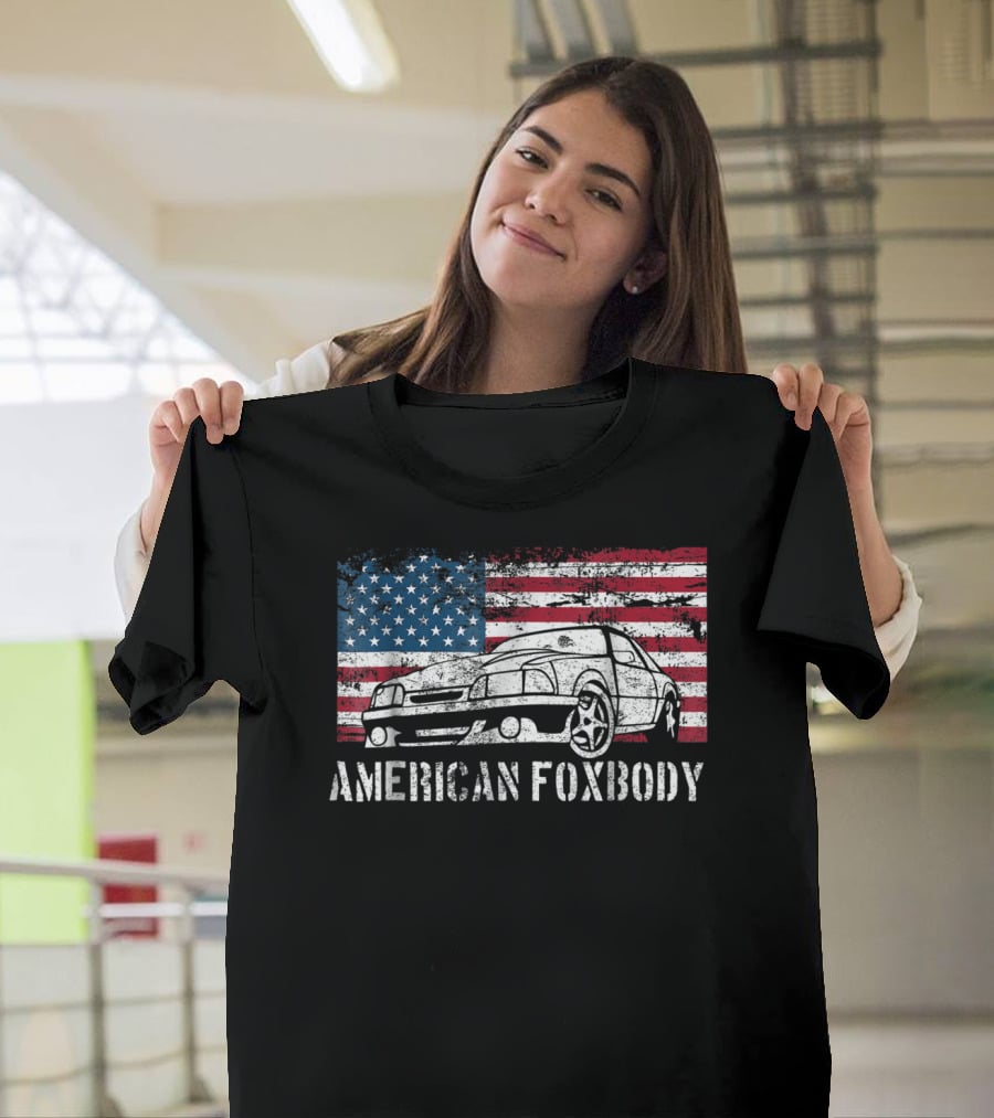 American Foxbody Muscle Car Flag T-Shirt