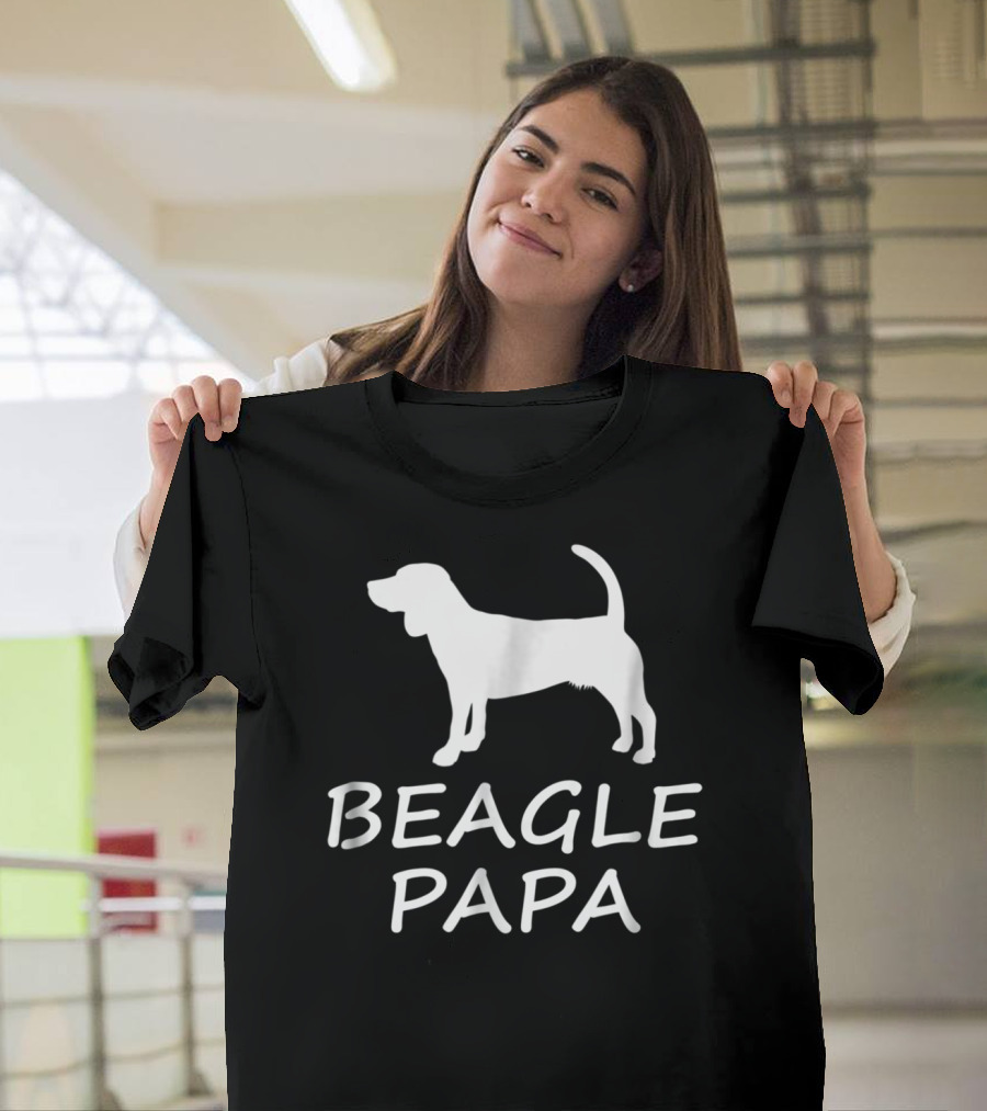 Beagle Papa Funny Beagle Lover Dog T-Shirt