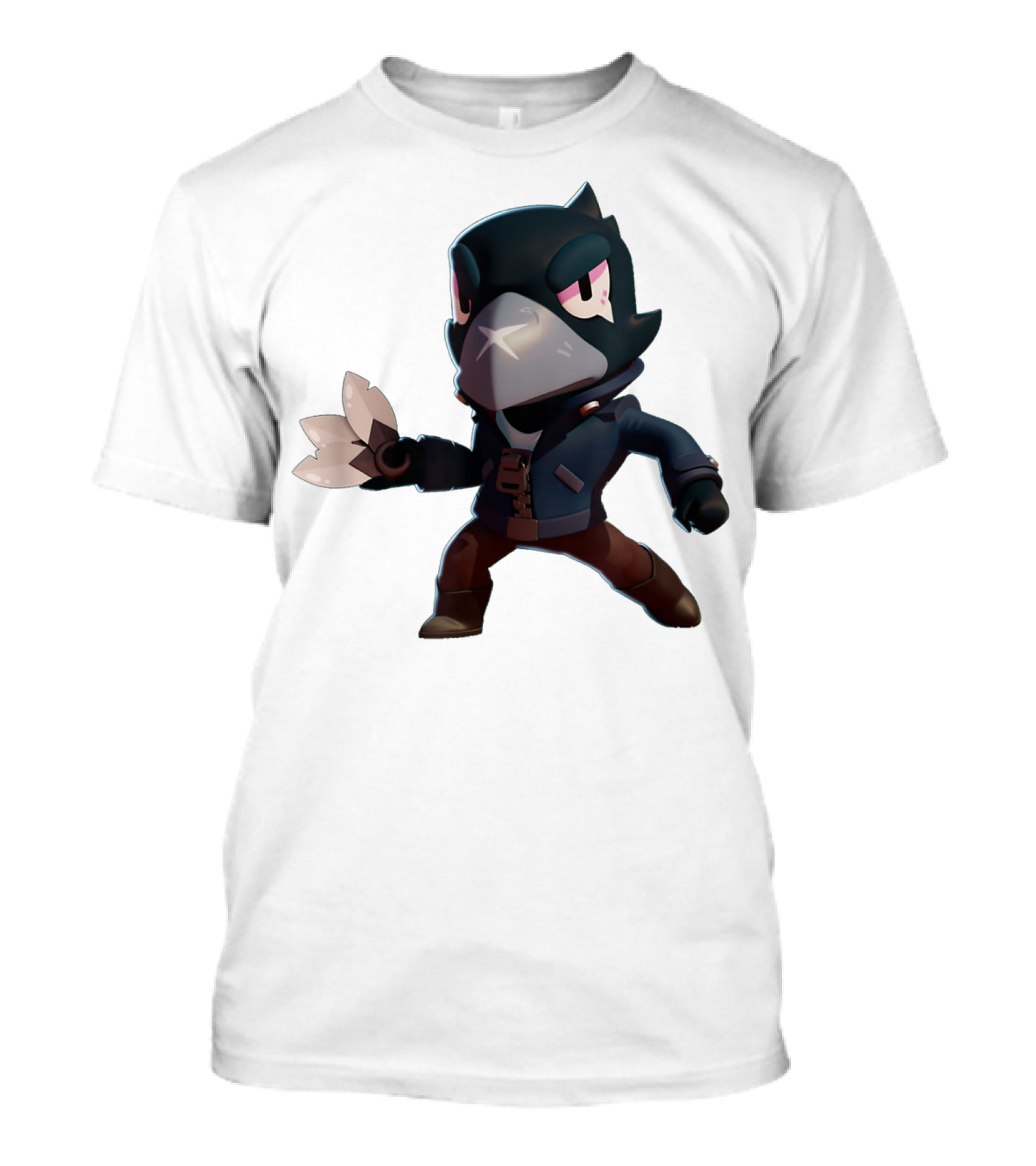 Crow Brawl Stars Kid Gamer Character T-Shirt