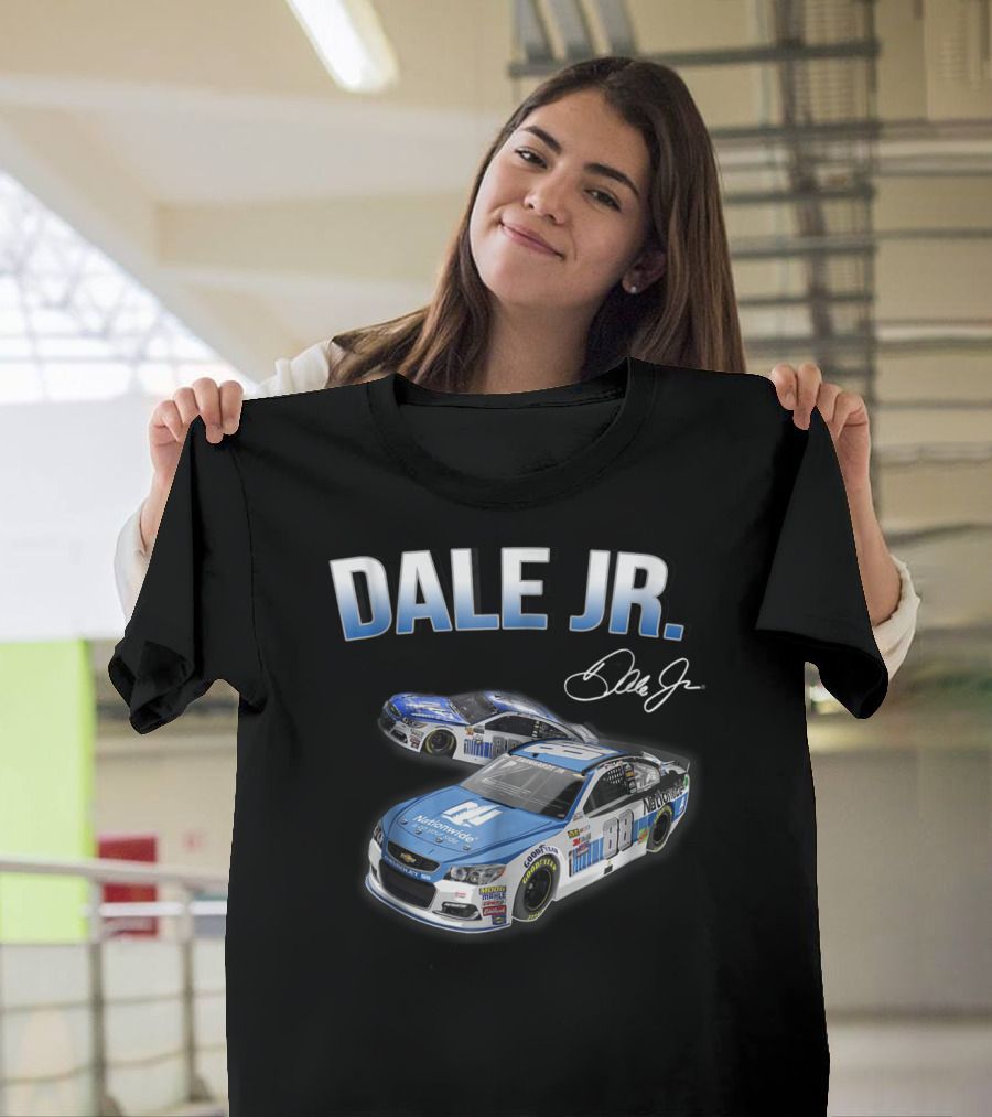 Dale Earnhardt Jr Fan For Life Nationwide Car Signature T-Shirt