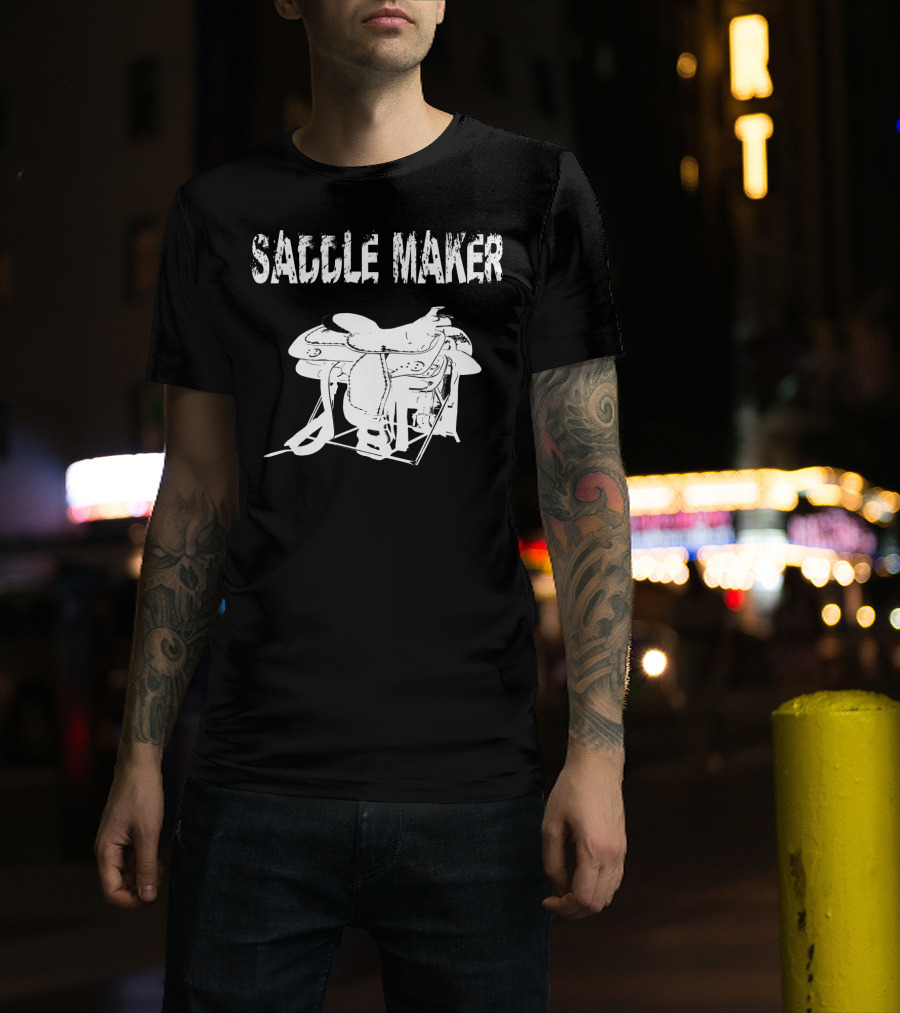 Saddle Maker Horse Saddle Repair Custom T-Shirt