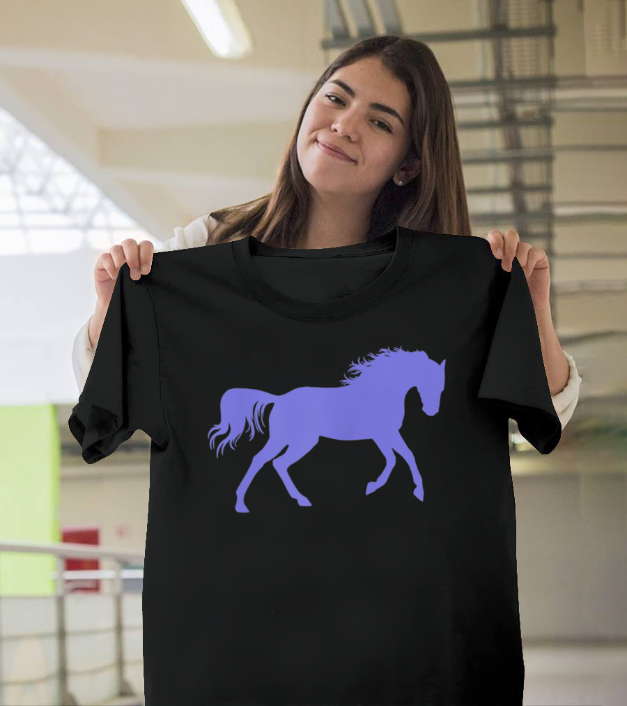 Galloping Horse Silhouette For Pony Loving Girls T-Shirt
