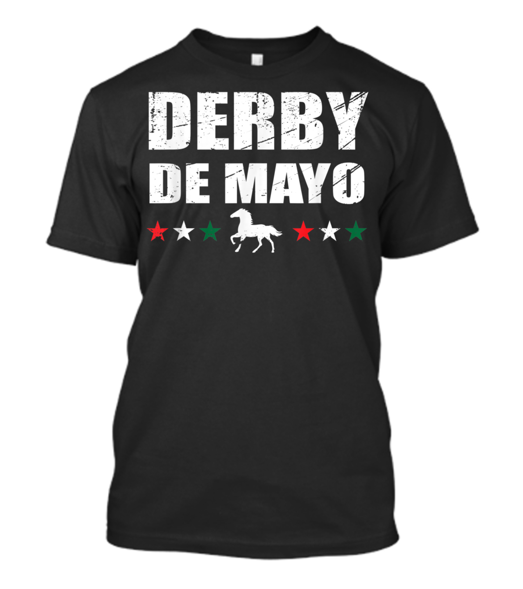 Derby De Mayo Mexican Horse Racing Equestrian Stars T-Shirt