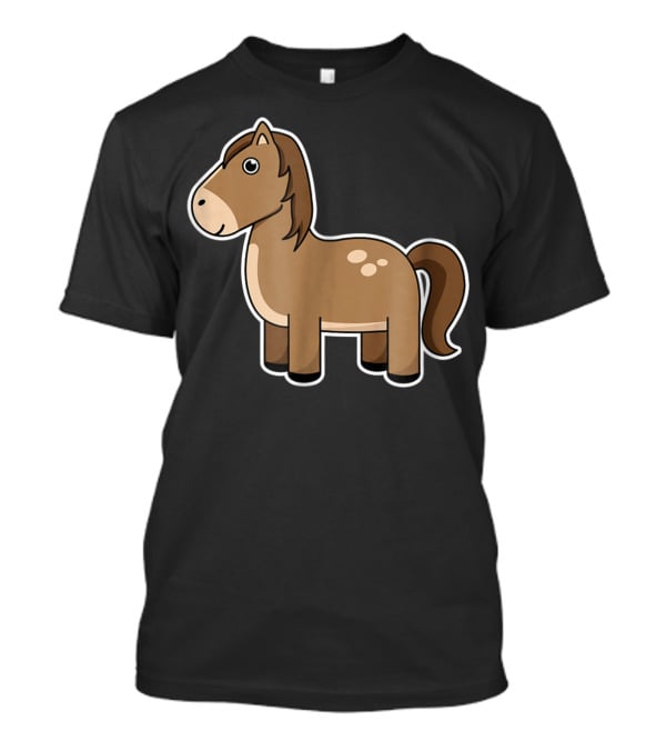 Cute Cartoon Horse Lover T-Shirt
