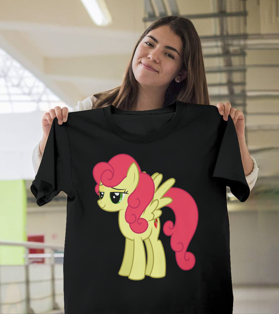 Daisy The Cut Horse Cartoon Style Character with Pink Mane and Wings T-Shirt