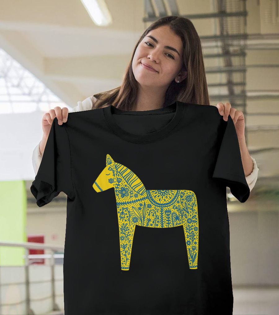 Dala Horse Swedish Folk T-Shirt