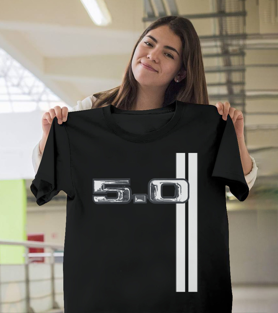 5.0 Racing Stripe Classic Car T-Shirt