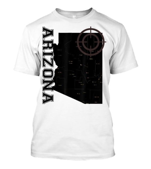 Arizona Map Classic Fun With Target T-Shirt