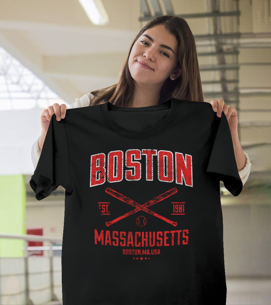 Boston Massachusetts Baseball Est. 1901 T-Shirt