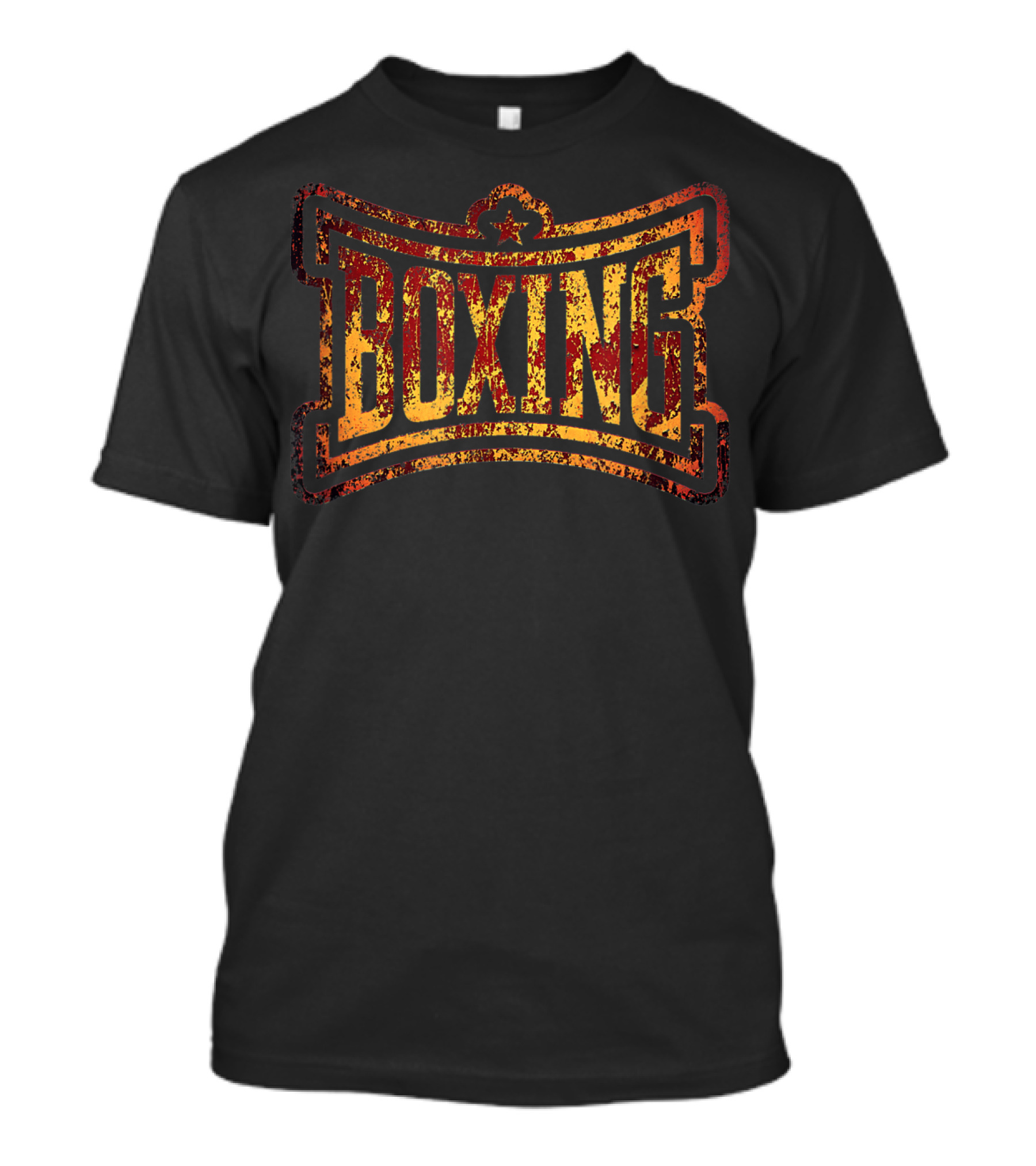 Boxing Rust Vintage Classic Boxer Retro Distressed Print T-Shirt