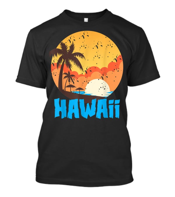 Hawaii Sunset Palm Beach T-Shirt