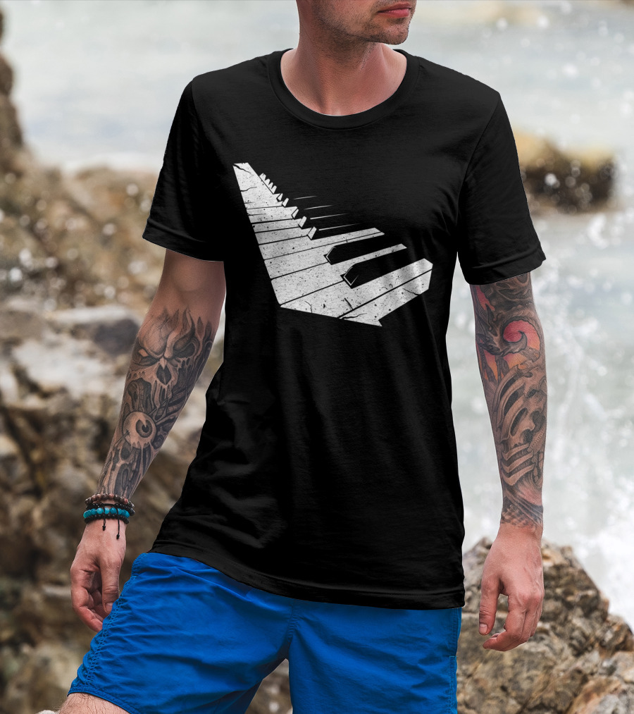 Keyboard Piano Keys Funny Musician Shirt For Pianists T-Shirt