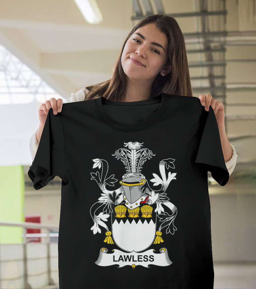 Lawless Family Crest Coat of Arms T-Shirt