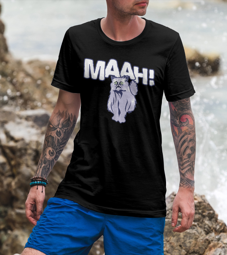 Mysterious Cat Exclaiming Maah T-Shirt