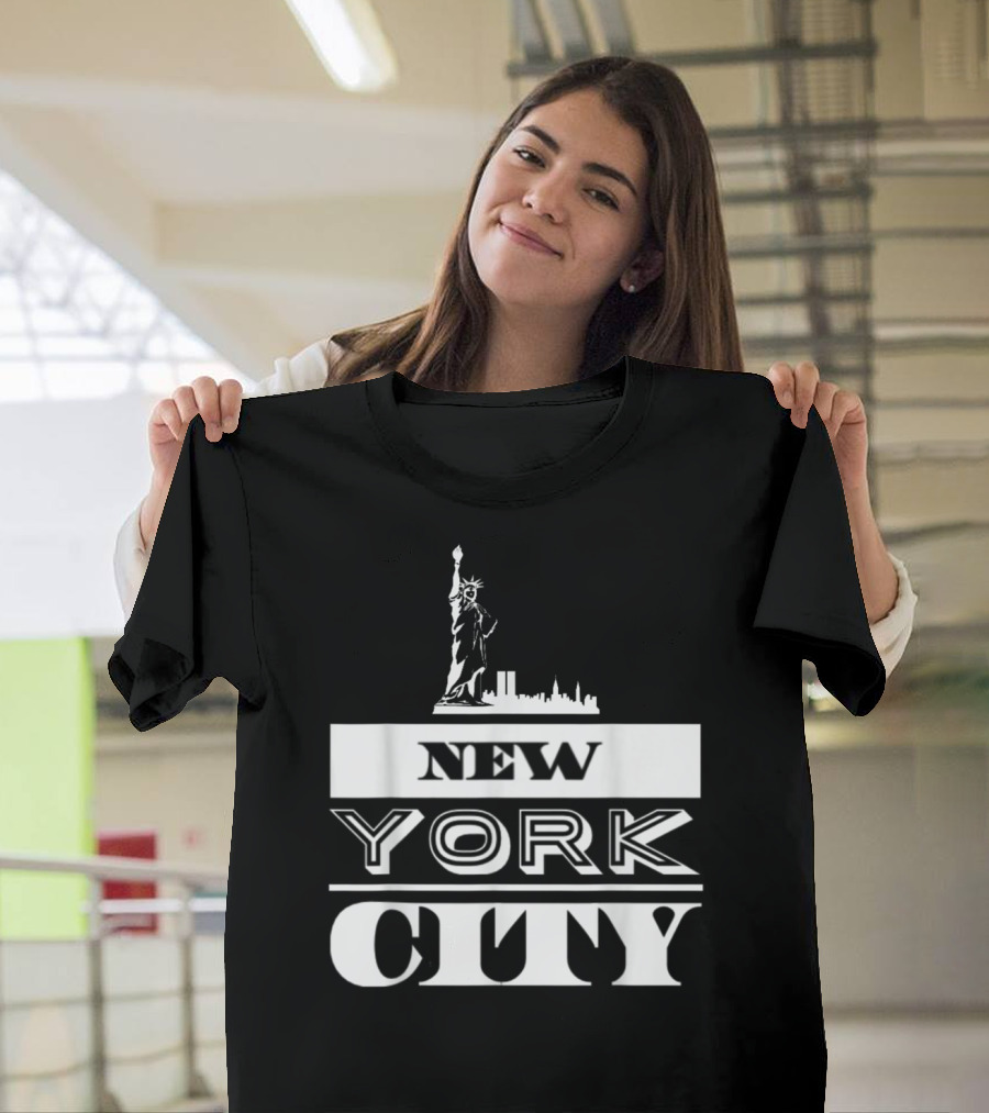 New York City NYC Statue Of Liberty Skyline T-Shirt