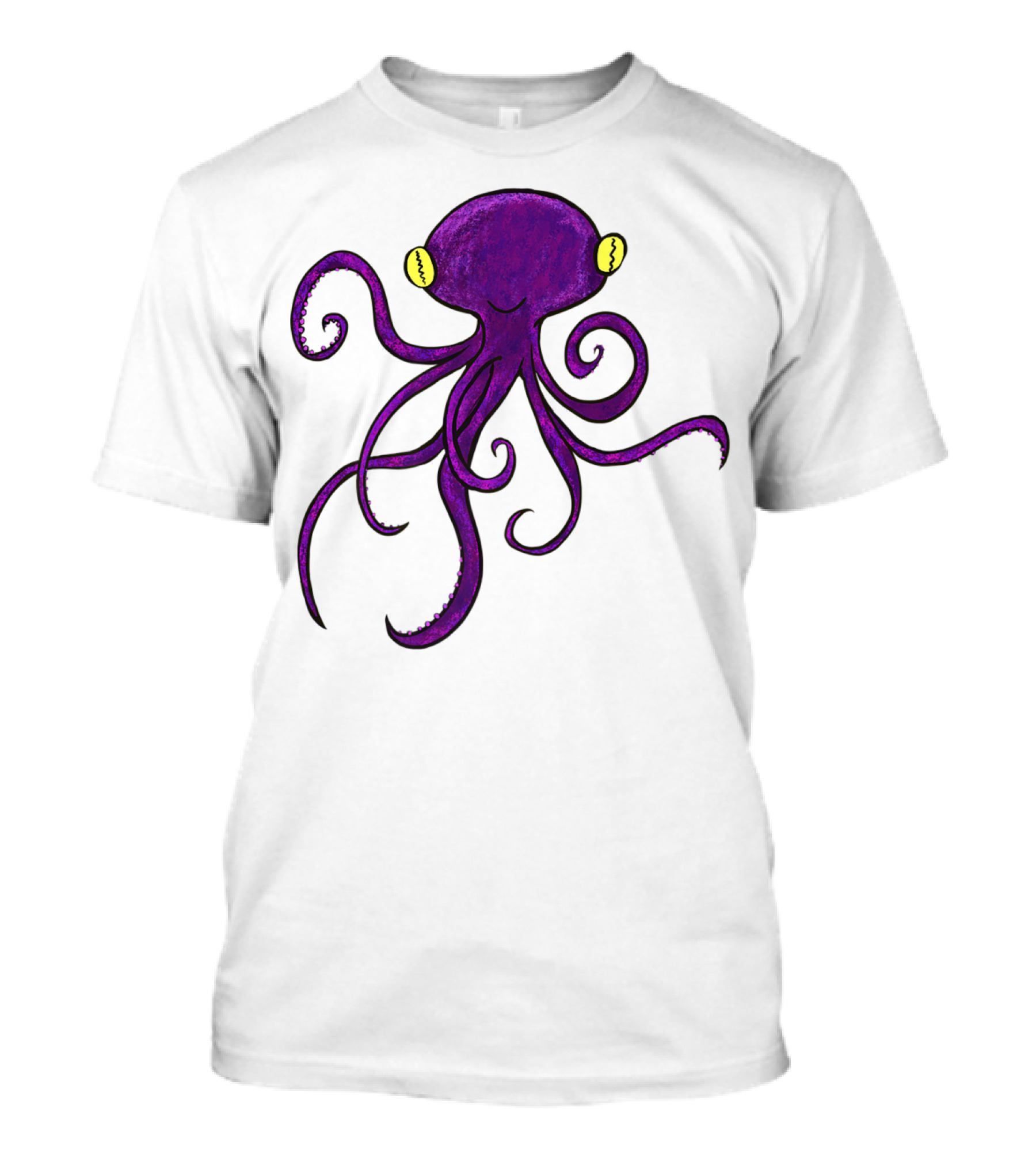Purple Octopus Whimsical T-Shirt