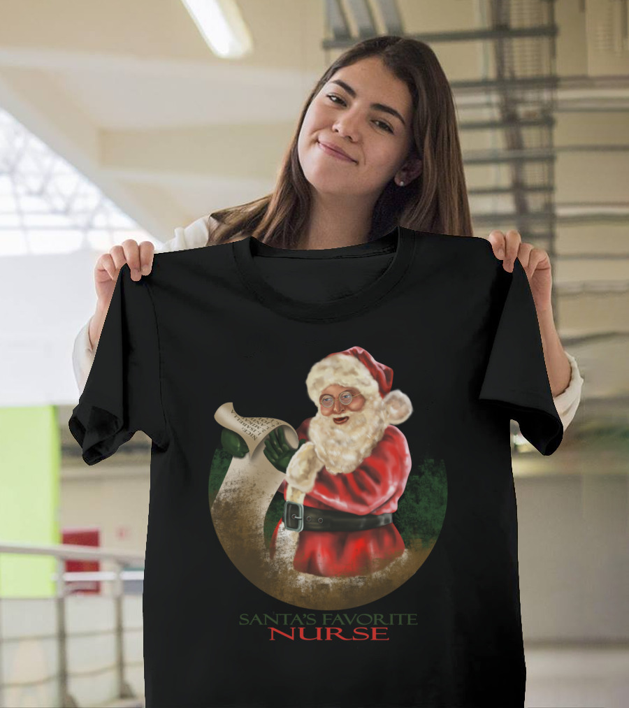 Santa's Favorite Nurse T-Shirt