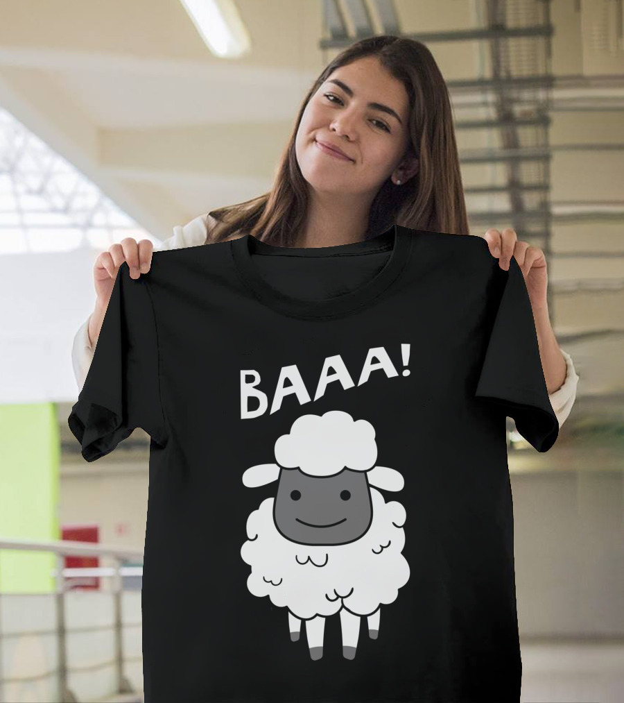 Baaa Sheep Sheep Lovers Animal Print Farm T-Shirt