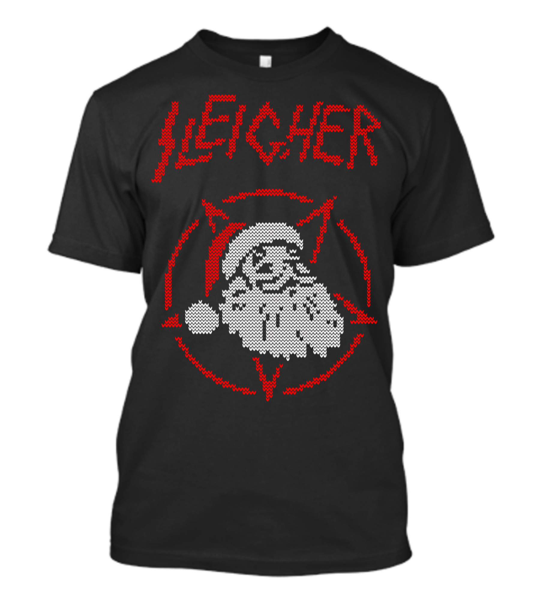 Sleigher Santa Pentagram Knit T-Shirt