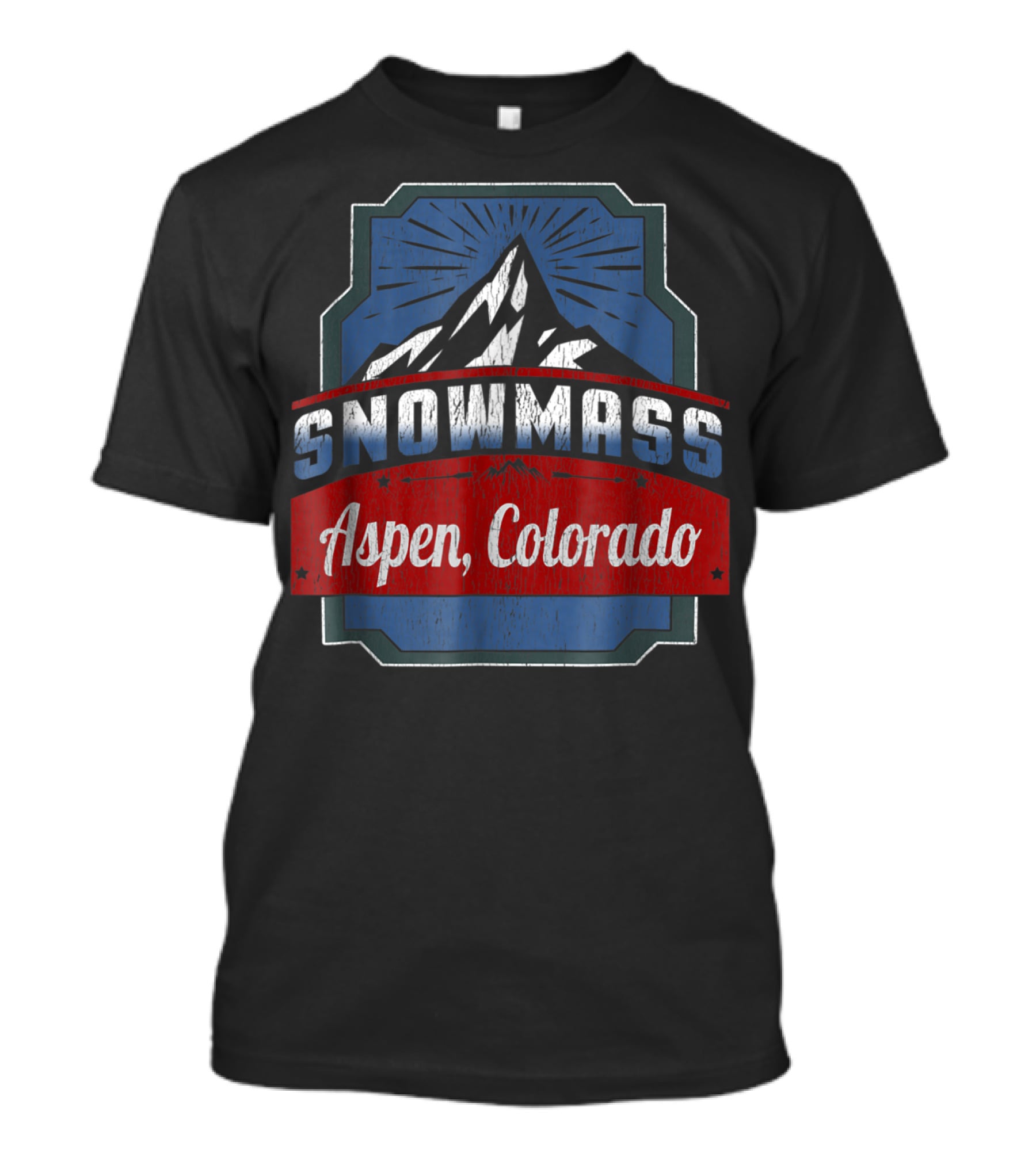 Snowmass Aspen Colorado Mountain Ski Adventure T-Shirt