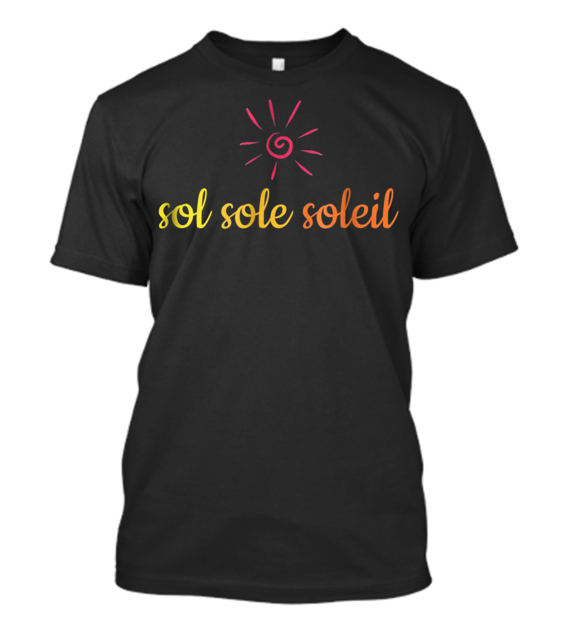 Sol Sole Soleil Sun Languages Spiral T-Shirt