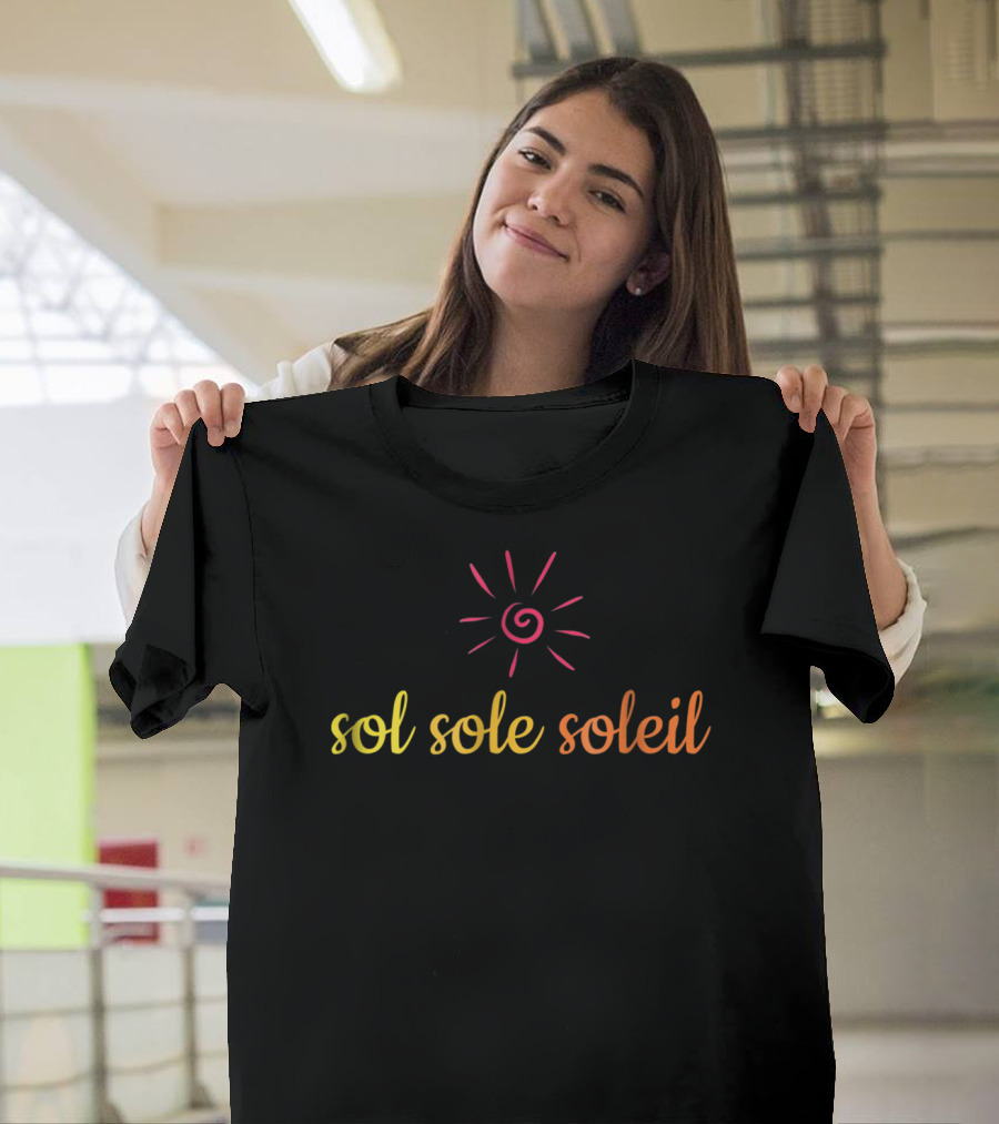 Sol Sole Soleil Sun Languages Spiral T-Shirt
