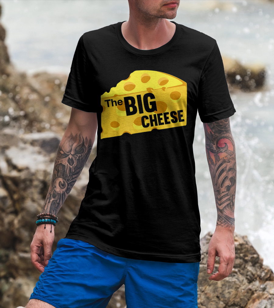 The Big Cheese Emphasizing A Large Yellow Wedge T-Shirt