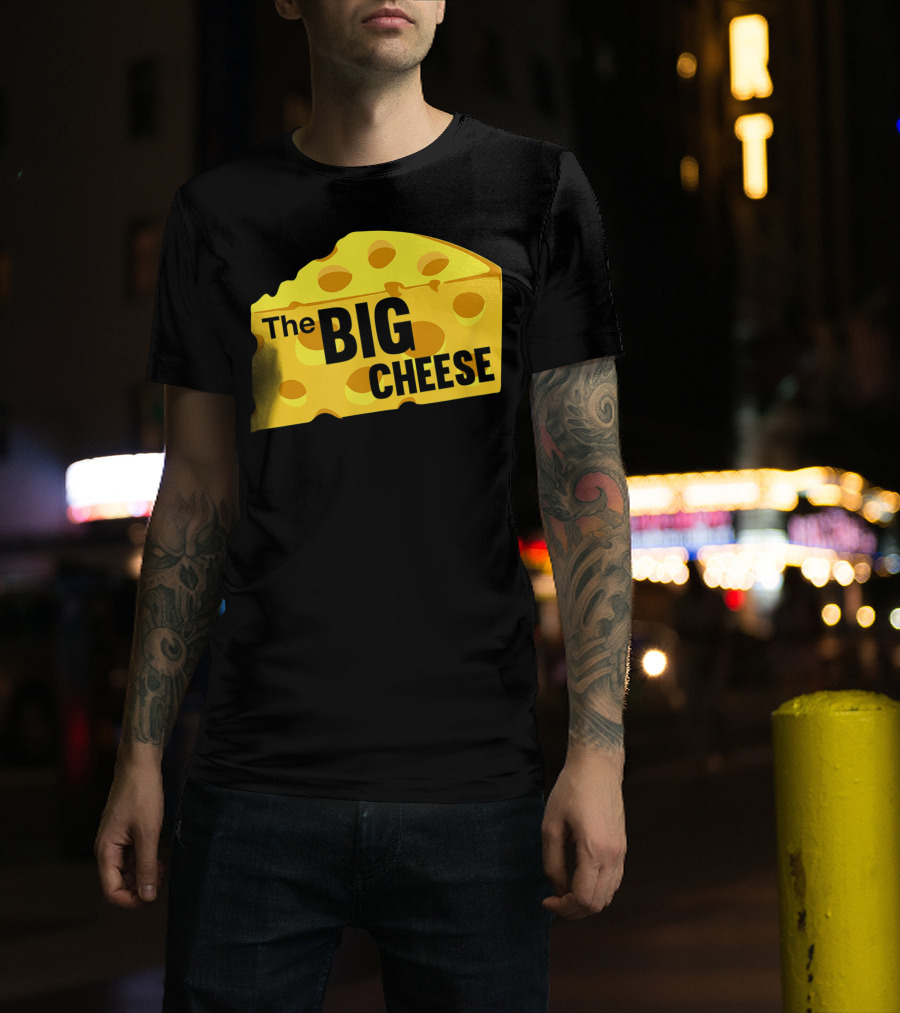 The Big Cheese Emphasizing A Large Yellow Wedge T-Shirt