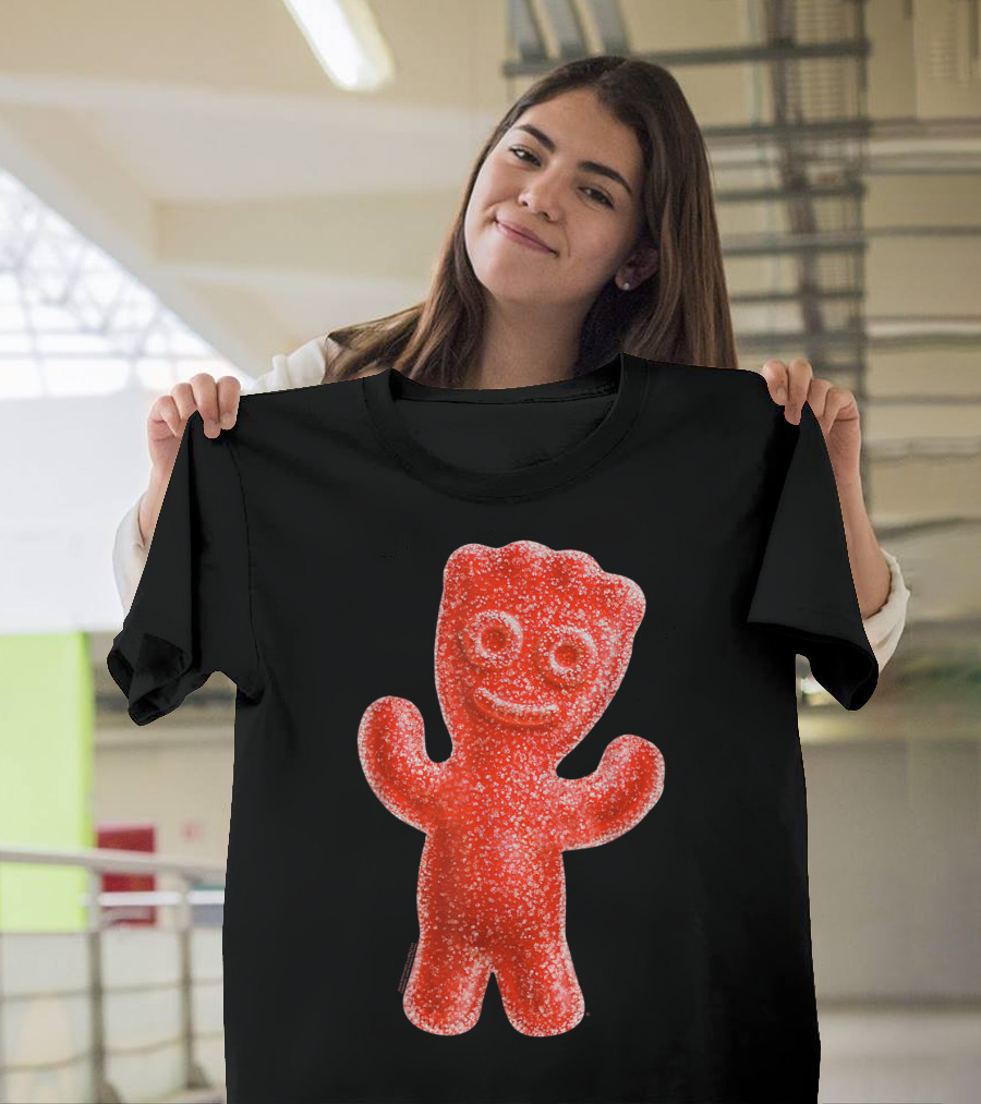 Sour Patch Kids Candy Red Gummy Smiling Figure T-Shirt